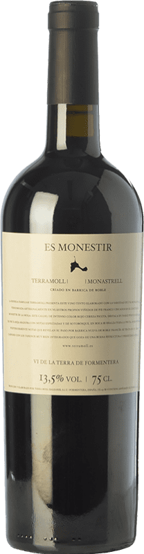 49,95 € Kostenloser Versand | Rotwein Terramoll Es Monestir Crianza — Kurze Fassreifung I.G.P. Vi de la Terra de Formentera Balearen Spanien Merlot, Monastrell Flasche 75 cl