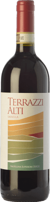 24,95 € Free Shipping | Red wine Terrazzi Alti Sassella D.O.C.G. Valtellina Superiore Lombardia Italy Nebbiolo Bottle 75 cl