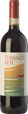 29,95 € Envío gratis | Vino tinto Terrazzi Alti Sassella D.O.C.G. Valtellina Superiore Lombardia Italia Nebbiolo Botella 75 cl