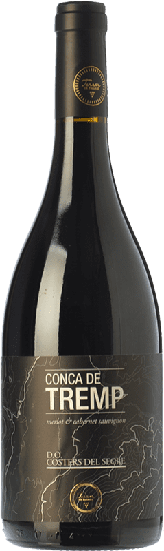10,95 € Free Shipping | Red wine Terrer de Pallars Conca de Tremp Negre Aged D.O. Costers del Segre Catalonia Spain Merlot, Cabernet Sauvignon Bottle 75 cl