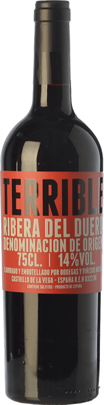 13,95 € Бесплатная доставка | Красное вино Terrible Дуб D.O. Ribera del Duero Кастилия-Леон Испания Tempranillo бутылка 75 cl