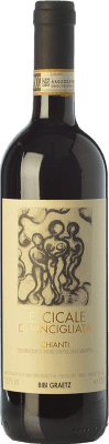 13,95 € Kostenloser Versand | Rotwein Bibi Graetz Le Cicale di Vincigliata D.O.C.G. Chianti Toskana Italien Sangiovese, Montepulciano Flasche 75 cl