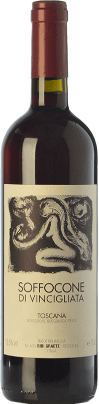 36,95 € Free Shipping | Red wine Bibi Graetz Soffocone di Vincigliata I.G.T. Toscana Tuscany Italy Sangiovese, Colorino, Canaiolo Bottle 75 cl