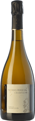 68,95 € Kostenloser Versand | Weißer Sekt Thomas Perseval Grande Cuvée Brut A.O.C. Champagne Champagner Frankreich Pinot Schwarz, Chardonnay, Pinot Meunier Flasche 75 cl
