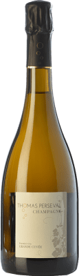 68,95 € Kostenloser Versand | Weißer Sekt Thomas Perseval Grande Cuvée Brut A.O.C. Champagne Champagner Frankreich Spätburgunder, Chardonnay, Pinot Meunier Flasche 75 cl