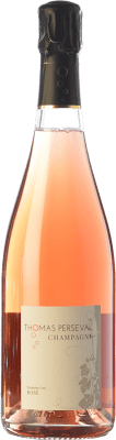 57,95 € Envio grátis | Espumante rosé Thomas Perseval Rosé A.O.C. Champagne Champagne França Pinot Preto, Chardonnay, Pinot Meunier Garrafa 75 cl