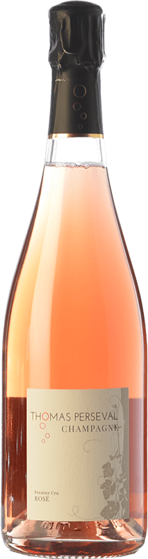 59,95 € Kostenloser Versand | Rosé Sekt Thomas Perseval Rosé A.O.C. Champagne Champagner Frankreich Spätburgunder, Chardonnay, Pinot Meunier Flasche 75 cl