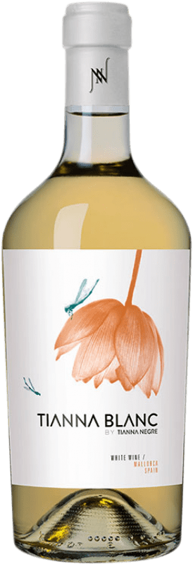 39,95 € Бесплатная доставка | Белое вино Tianna Negre Ses Nines Blanc Ecològic D.O. Binissalem Балеарские острова Испания Giró Ros бутылка 75 cl