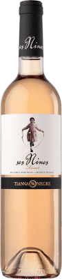 15,95 € 免费送货 | 桃红葡萄酒 Tianna Negre Ses Nines Rosat de Sang D.O. Binissalem 巴利阿里群岛 西班牙 Cabernet Sauvignon — 赤霞珠, Callet — 卡列特, Mantonegro — 曼托内格罗 75 cl