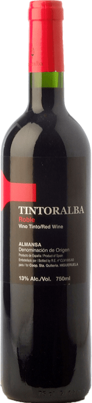 5,95 € Free Shipping | Red wine Tintoralba Oak D.O. Almansa Castilla la Mancha Spain Syrah, Grenache Tintorera Bottle 75 cl