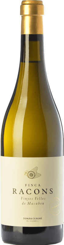 32,95 € Бесплатная доставка | Белое вино Tomàs Cusiné Finca Racons старения D.O. Costers del Segre Каталония Испания Macabeo бутылка 75 cl