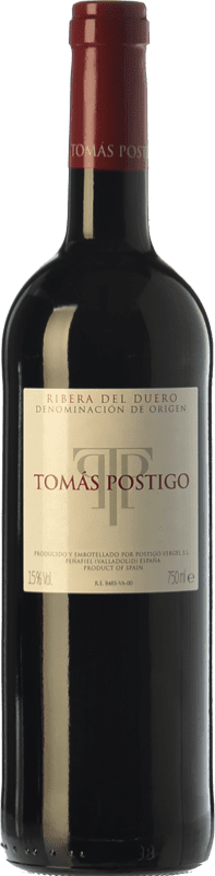 48,95 € Free Shipping | Red wine Tomás Postigo Aged D.O. Ribera del Duero Castilla y León Spain Tempranillo, Merlot, Cabernet Sauvignon Bottle 75 cl