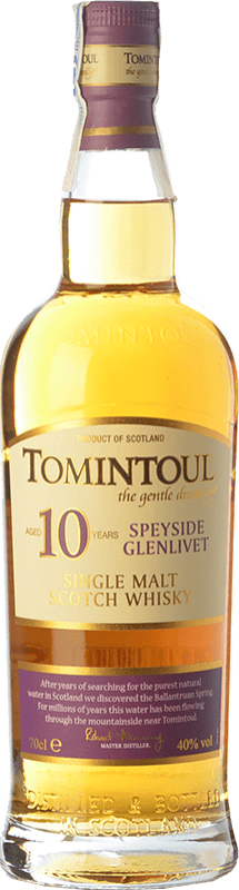 53,95 € Envoi gratuit | Whisky Single Malt Tomintoul Speyside Royaume-Uni 10 Ans 70 cl