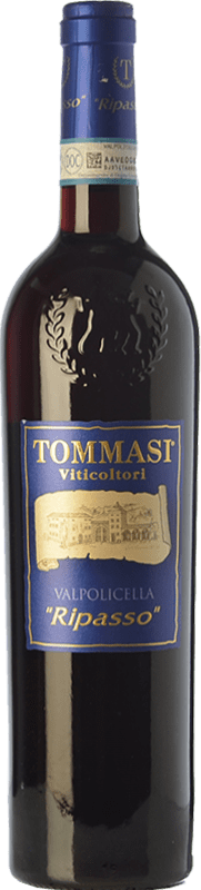 17,95 € Kostenloser Versand | Rotwein Tommasi D.O.C. Valpolicella Ripasso Venetien Italien Corvina, Rondinella, Corvinone Flasche 75 cl