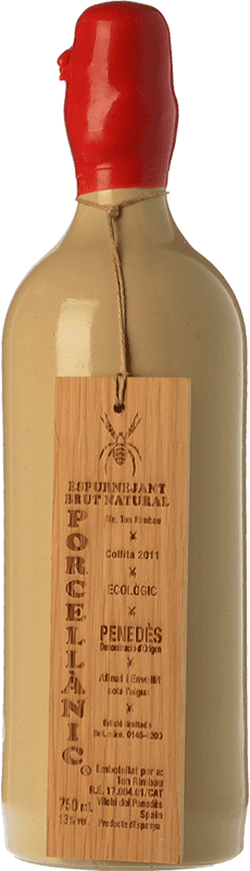 122,95 € Spedizione Gratuita | Spumante Bianco Ton Rimbau Porcellànic Brut Pét-Nat Pétillant Naturel — Frizzante Naturale D.O. Penedès Catalogna Spagna Macabeo, Xarel·lo Eco — Biologico Bottiglia 75 cl