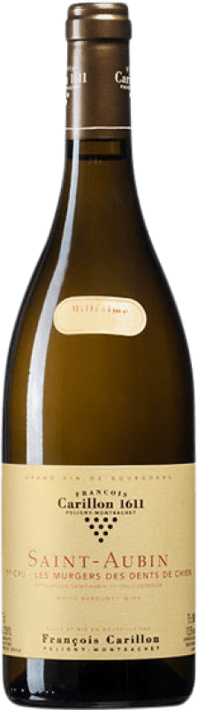 158,95 € Kostenloser Versand | Weißwein François Carillon Les Murgers Dents de Chien 1er Cru A.O.C. Saint-Aubin Burgund Frankreich Chardonnay Flasche 75 cl