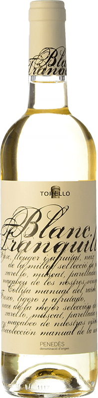 29,95 € 送料無料 | 白ワイン Torelló Tranquille D.O. Penedès カタロニア スペイン Macabeo — マカベオ, Xarel·lo — チャレッロ, Parellada — パレリャーダ Eco — エコ ビオ オーガニック マグナムボトル 1,5 L