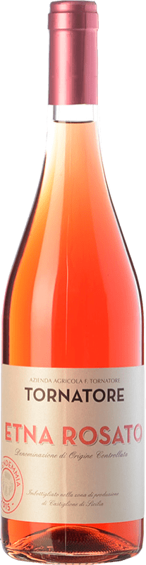 17,95 € Spedizione Gratuita | Vino rosato Tornatore Rosato D.O.C. Etna Sicilia Italia Nerello Mascalese Bottiglia 75 cl