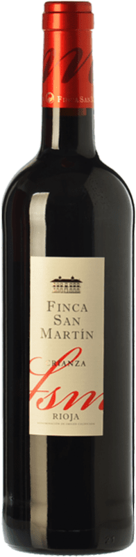 9,95 € Free Shipping | Red wine Torre de Oña Finca San Martín Crianza D.O.Ca. Rioja The Rioja Spain Tempranillo Bottle 75 cl