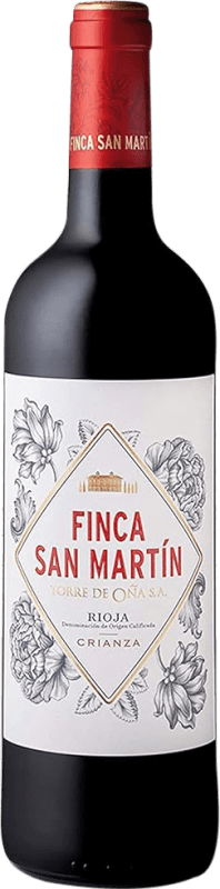 14,95 € Free Shipping | Red wine Torre de Oña Finca San Martín Aged D.O.Ca. Rioja The Rioja Spain Tempranillo Bottle 75 cl