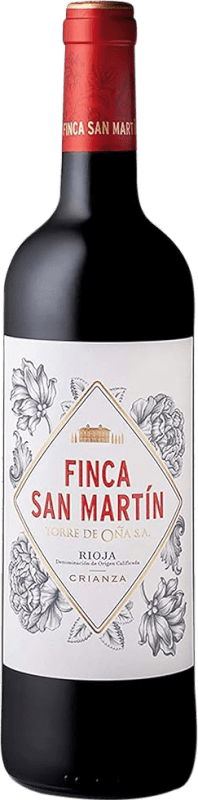13,95 € Spedizione Gratuita | Vino Rosso Torre de Oña Finca San Martín Crianza — Invecchiato in Botte D.O.Ca. Rioja La Rioja Spagna Tempranillo 75 cl