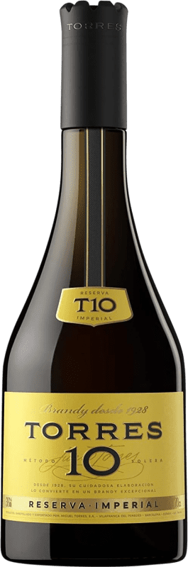 16,95 € Envio grátis | Brandy Conhaque Torres D.O. Catalunya Catalunha Espanha 10 Anos 70 cl