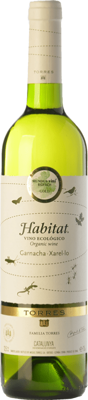 9,95 € Envoi gratuit | Vin blanc Torres Hábitat Orgánico D.O. Catalunya Catalogne Espagne Grenache Blanc, Xarel·lo Biologique Bouteille 75 cl