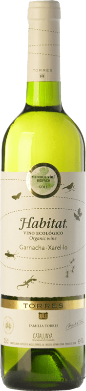 9,95 € Envoi gratuit | Vin blanc Torres Hábitat Orgánico D.O. Catalunya Catalogne Espagne Grenache Blanc, Xarel·lo Bouteille 75 cl