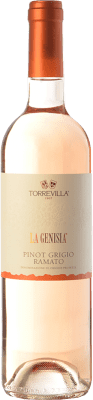 11,95 € Бесплатная доставка | Белое вино Torrevilla La Genisia Pinot Grigio Ramato D.O.C. Oltrepò Pavese Ломбардии Италия Pinot Grey бутылка 75 cl