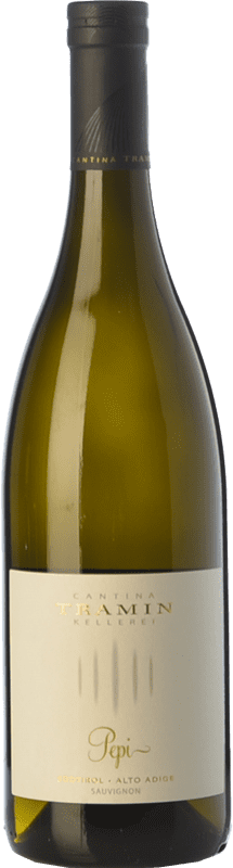 22,95 € Envío gratis | Vino blanco Tramin Pepi D.O.C. Alto Adige Trentino-Alto Adige Italia Sauvignon Botella 75 cl
