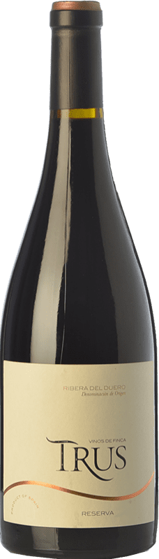 33,95 € Free Shipping | Red wine Trus Reserve D.O. Ribera del Duero Castilla y León Spain Tempranillo Bottle 75 cl