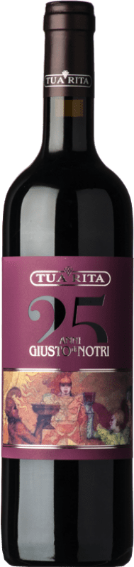 106,95 € Бесплатная доставка | Красное вино Tua Rita Giusto di Notri I.G.T. Toscana Тоскана Италия Merlot, Cabernet Sauvignon, Cabernet Franc бутылка 75 cl