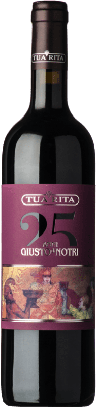 119,95 € Kostenloser Versand | Rotwein Tua Rita Giusto di Notri I.G.T. Toscana Toskana Italien Merlot, Cabernet Sauvignon, Cabernet Franc 75 cl