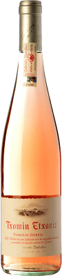 16,95 € Envio grátis | Vinho rosé Txomin Etxaniz Rosé D.O. Getariako Txakolina País Basco Espanha Hondarribi Zuri, Hondarribi Beltza Garrafa 75 cl
