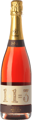 16,95 € Envío gratis | Espumoso Rosado U Més U 1 + 1 Igual a 3 Brut Nature Reserva D.O. Cava Cataluña España Pinot Negro 75 cl