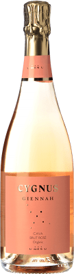 19,95 € Envio grátis | Espumante rosé U Més U Cygnus Giennah Orgànic Rosé Brut Jovem D.O. Cava Catalunha Espanha Grenache, Pinot Preto, Trepat Garrafa 75 cl