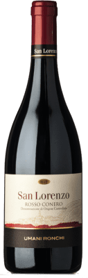13,95 € Free Shipping | Red wine Umani Ronchi San Lorenzo D.O.C. Rosso Conero Marche Italy Montepulciano Bottle 75 cl
