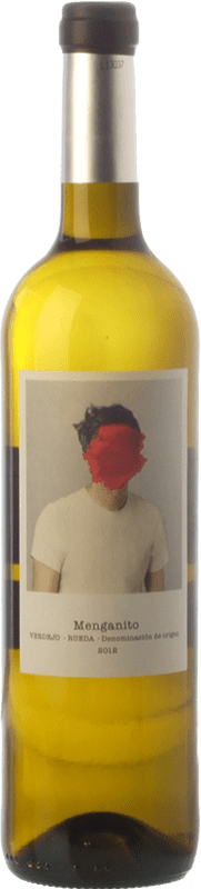 6,95 € Spedizione Gratuita | Vino bianco Uvas de Cuvée Menganito D.O. Rueda Castilla y León Spagna Verdejo Bottiglia 75 cl