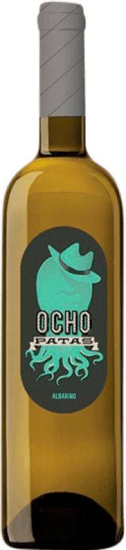 22,95 € 免费送货 | 白酒 Uvas de Cuvée Ocho Patas D.O. Rías Baixas 加利西亚 西班牙 Albariño 瓶子 75 cl