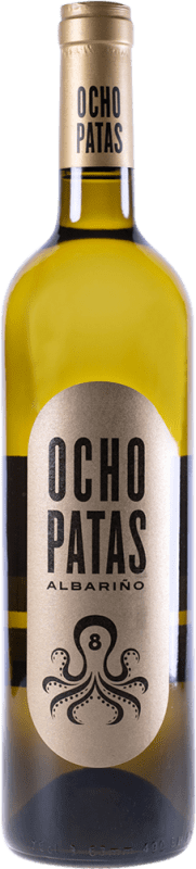 11,95 € Бесплатная доставка | Белое вино Uvas de Cuvée Ocho Patas D.O. Rías Baixas Галисия Испания Albariño — Альбариньо Бутылка 75 cl