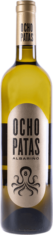 23,95 € 免费送货 | 白酒 Uvas de Cuvée Ocho Patas D.O. Rías Baixas 加利西亚 西班牙 Albariño 瓶子 75 cl