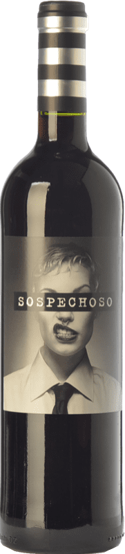 7,95 € Free Shipping | Red wine Uvas Felices Sospechoso I.G.P. Vino de la Tierra de Castilla Castilla la Mancha Spain Tempranillo, Tinta de Toro Special Bottle 5 L