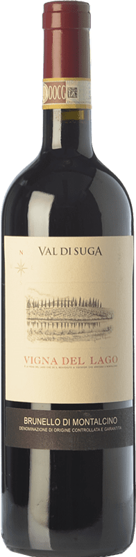 62,95 € Бесплатная доставка | Красное вино Val di Suga Vigna del Lago D.O.C.G. Brunello di Montalcino Тоскана Италия Sangiovese бутылка 75 cl