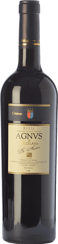 18,95 € Envio grátis | Vinho tinto Valdelana Agnus de Autor Crianza D.O.Ca. Rioja La Rioja Espanha Tempranillo, Graciano Garrafa 75 cl