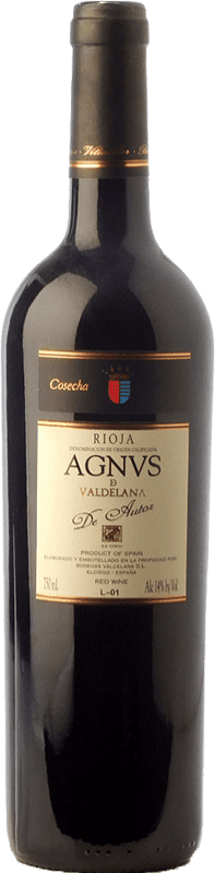 11,95 € Бесплатная доставка | Красное вино Valdelana Agnus de Autor Дуб D.O.Ca. Rioja Ла-Риоха Испания Tempranillo, Graciano бутылка 75 cl