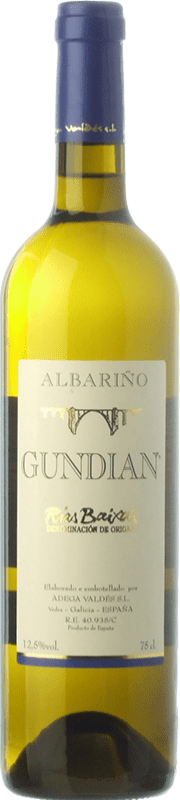 0,95 € Бесплатная доставка | Белое вино Valdés Gundián D.O. Rías Baixas Галисия Испания Albariño бутылка 75 cl