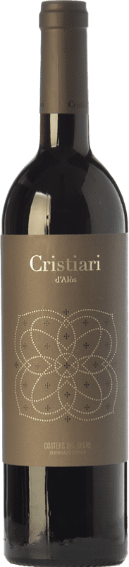 12,95 € Free Shipping | Red wine Vall de Baldomar Cristiari Aged D.O. Costers del Segre Catalonia Spain Merlot, Cabernet Sauvignon Bottle 75 cl