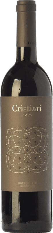 13,95 € Free Shipping | Red Wine Vall de Baldomar Cristiari Crianza — Aged D.O. Costers del Segre Catalonia Spain Merlot, Cabernet Sauvignon Bottle 75 cl