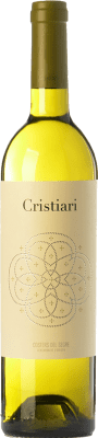 17,95 € Free Shipping | White Wine Vall de Baldomar Cristiari D.O. Costers del Segre Catalonia Spain Pinot Blanc, Müller-Thurgau Bottle 75 cl