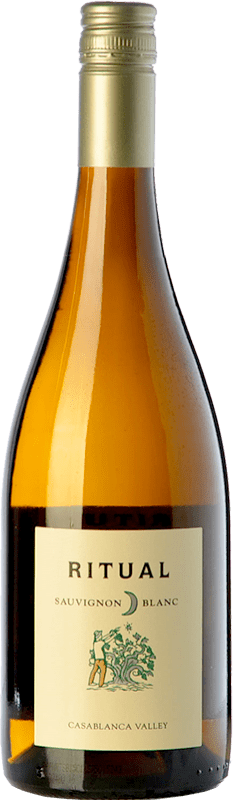 11,95 € Free Shipping | White wine Veramonte Ritual Crianza I.G. Valle de Casablanca Valley of Casablanca Chile Sauvignon White Bottle 75 cl